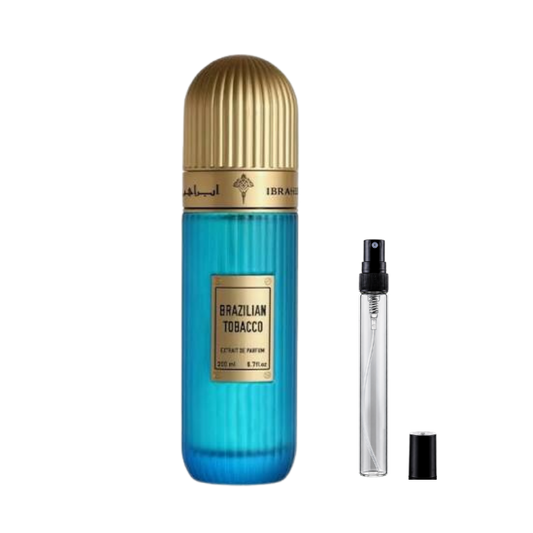 Ibraheem AlQurashi Brazilian Tobacco Extrait de Parfum Decants available at The Perfume Savor