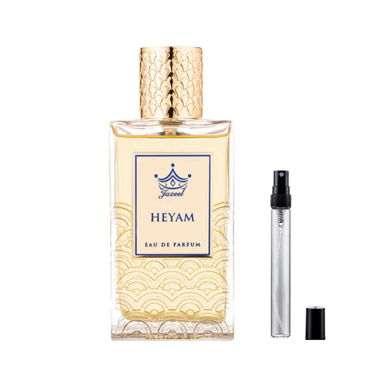 Jazeel Heyam Eau de Parfum sample decants available at The Perfume Savor