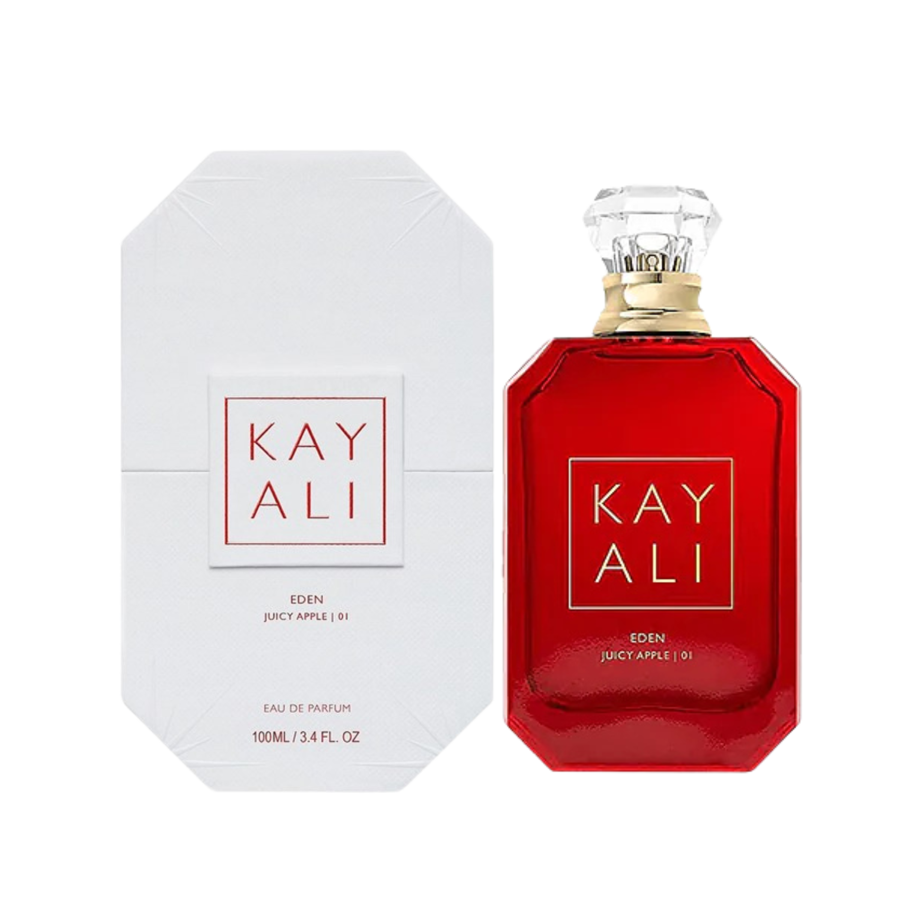 Kayali Eden Juicy Apple 01 Eau de Parfum 100ml bottle available at The Perfume Savor