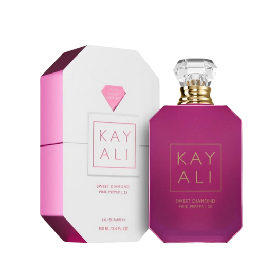 Kayali Sweet Diamond Pink Pepper 25 Eau de Parfum 100ml full bottle available at The Perfume Savor