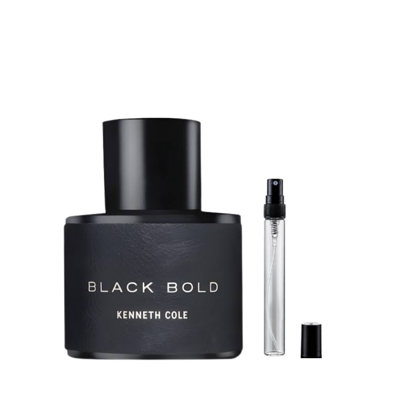 Kenneth Cole Black Bold Eau de Parfum decant bottles available at The Perfume Savor