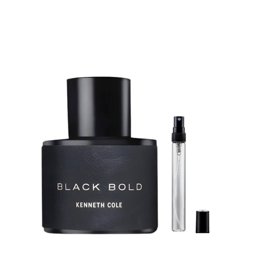 Kenneth Cole Black Bold Eau de Parfum decant bottles available at The Perfume Savor