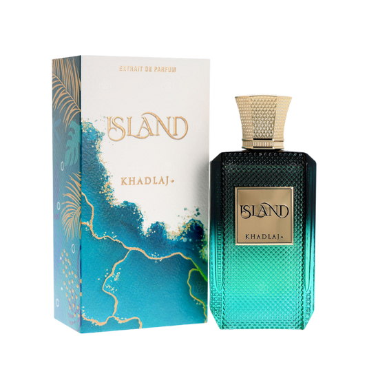 Khadlaj Island Extrait de Parfum 100ml bottle available at The Perfume Savor
