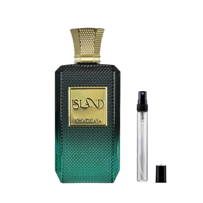 Khadlaj Island Extrait de Parfum sample decants available at The Perfume Savor