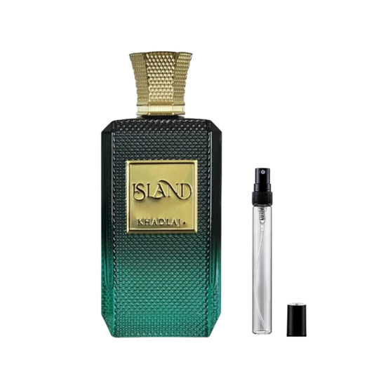 Khadlaj Island Extrait de Parfum sample decants available at The Perfume Savor