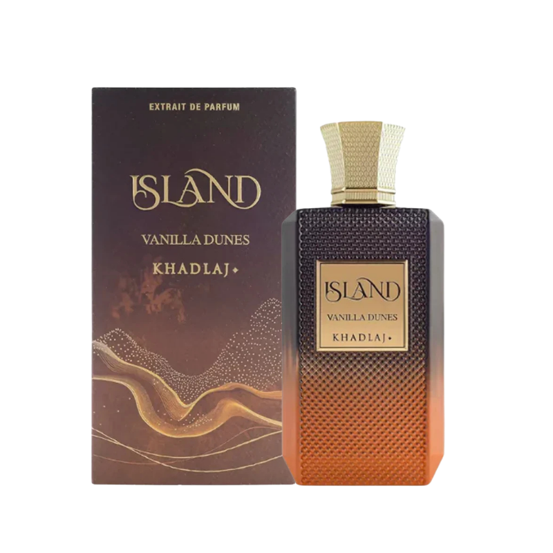 Khadlaj Island Vanilla Dunes Extrait de Parfum 100ml bottle available at The Perfume Savor
