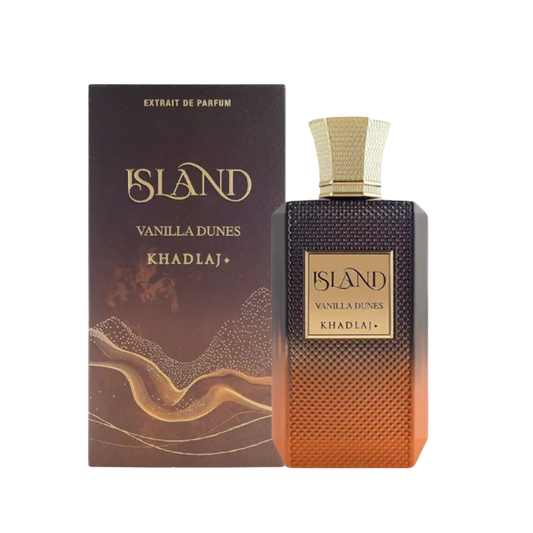 Khadlaj Island Vanilla Dunes Extrait de Parfum 100ml bottle available at The Perfume Savor