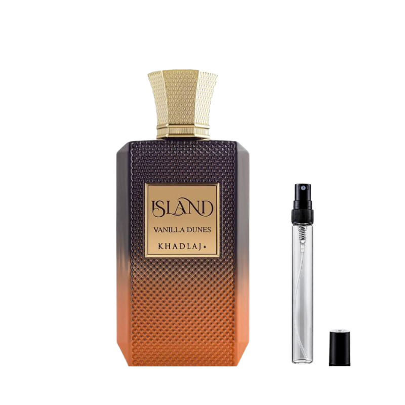 Khadlaj Island Vanilla Dunes Extrait de Parfum sample decants available at The Perfume Savor