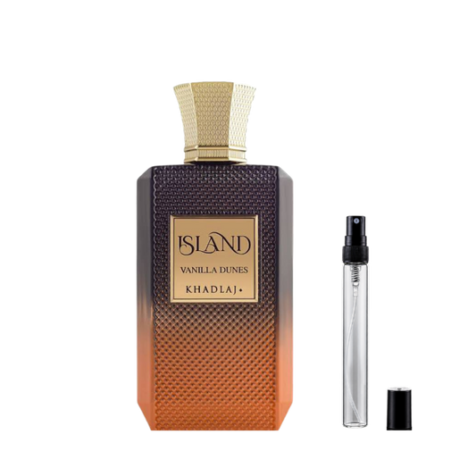 Khadlaj Island Vanilla Dunes Extrait de Parfum sample decants available at The Perfume Savor