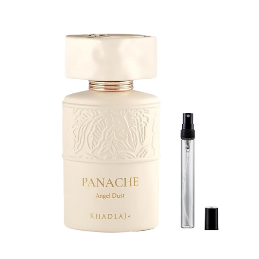 Khadlaj Panache Angel Dust Eau de Parfum decant bottles available at The Perfume Savor