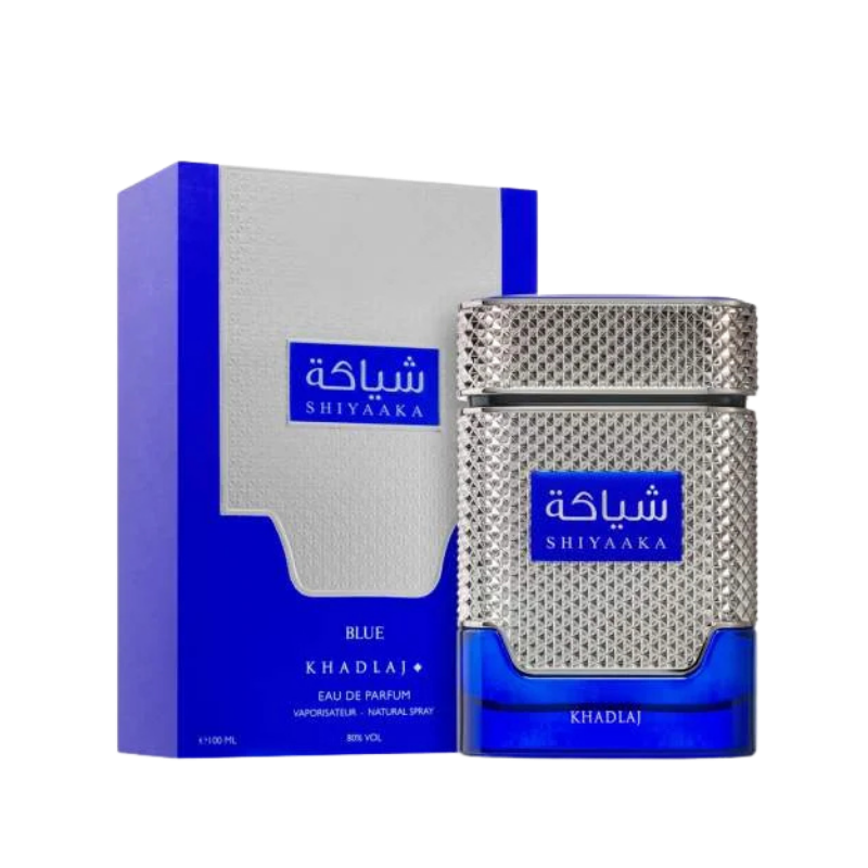 Khadlaj Shiyaaka Blue Eau de Parfum 100ml bottle available at The Perfume Savor