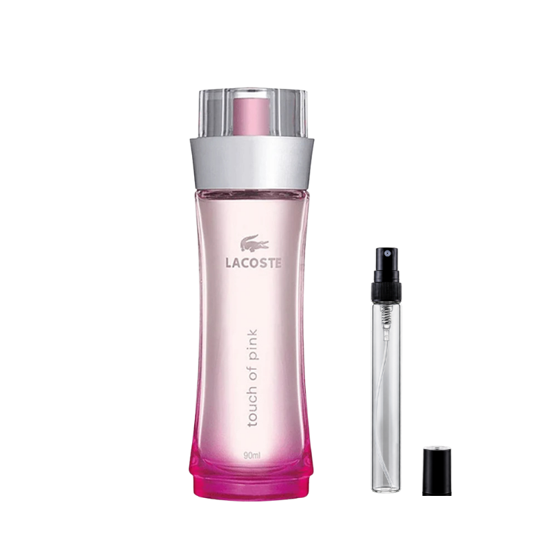 Lacoste Touch of Pink Eau de Toilette decant bottles available at The Perfume Savor