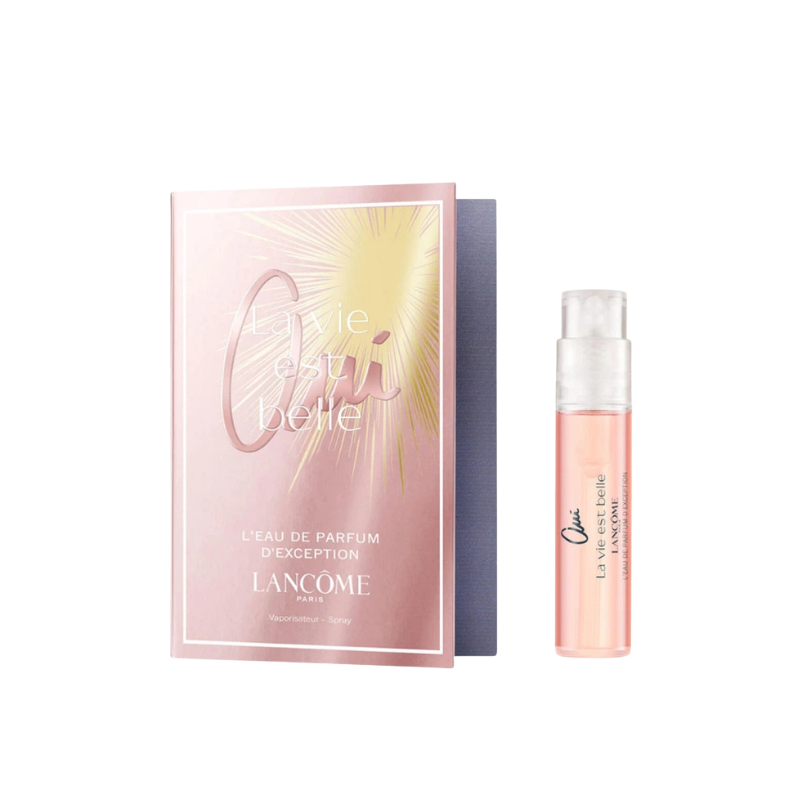 Lancome Oui La Vie Est Belle L'Eau De Parfum 1.2ml official sample vial available at The Perfume Savor