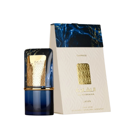 Lattafa Al Nashama Caprice Eau de Parfum 100ml bottle available at The Perfume Savor