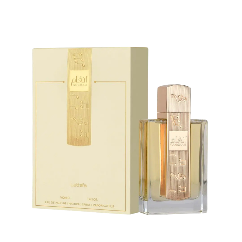Lattafa Angham Eau de Parfum 100ml bottle available at The Perfume Savor