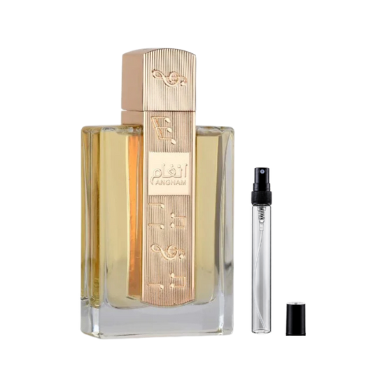 Lattafa Angham Eau de Parfum sample decants available at The Perfume Savor