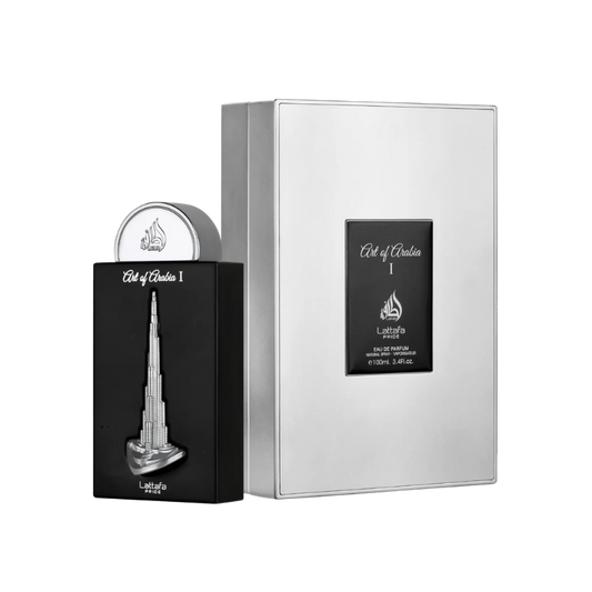 Lattafa Art of Arabia I Eau de Parfum 100ml bottle available at The Perfume Savor