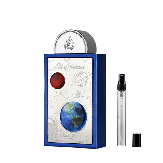 Lattafa Art Of Universe Eau de Parfum sample decants available at The Perfume Savor