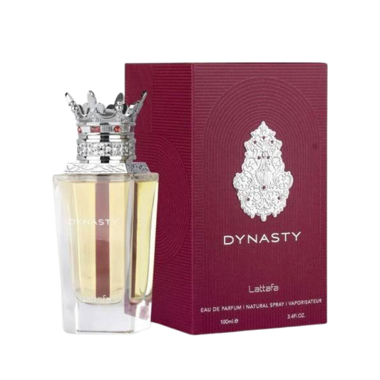 Lattafa Dynasty Eau de Parfum 100ml bottle available at The Perfume Savor