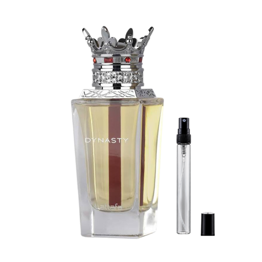 Lattafa Dynasty Eau de Parfum Decants available at The Perfume Savor