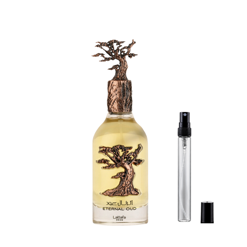 Lattafa Eternal Oud Eau de Parfum sample decants available at The Perfume Savor