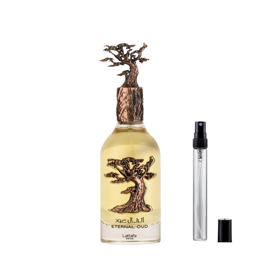 Lattafa Eternal Oud Eau de Parfum sample decants available at The Perfume Savor