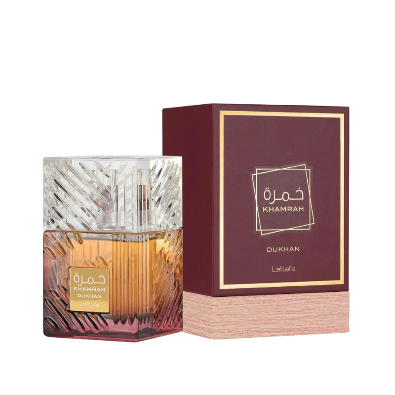 Lattafa Khamrah Dukhan Eau de Parfum 100ml for Men bottle available at The Perfume Savor