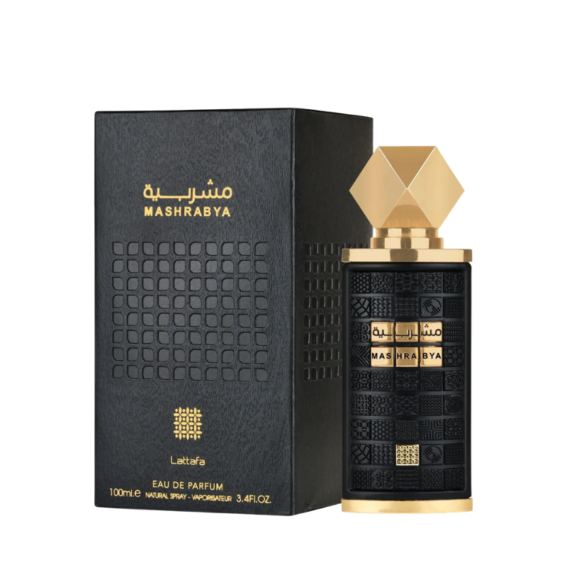 Lattafa Mashrabya Eau de Parfum 100ml bottle available at The Perfume Savor