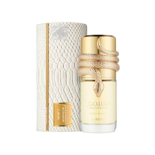 Lattafa Musamam White Intense Eau de Parfum 100ml full bottle available at The Perfume Savor