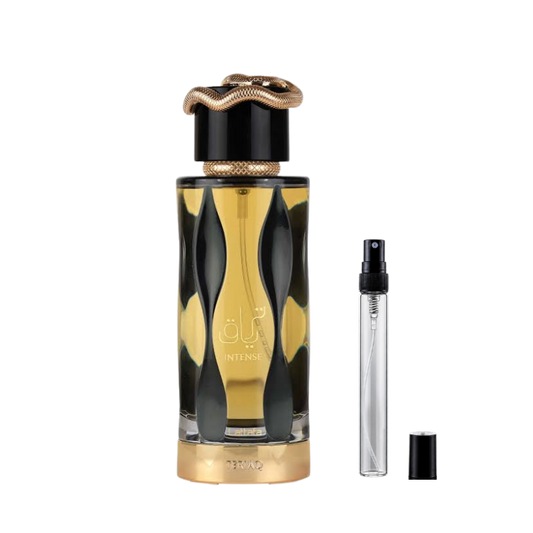 Lattafa Teriaq Intense Eau de Parfum sample decants available at The Perfume Savor