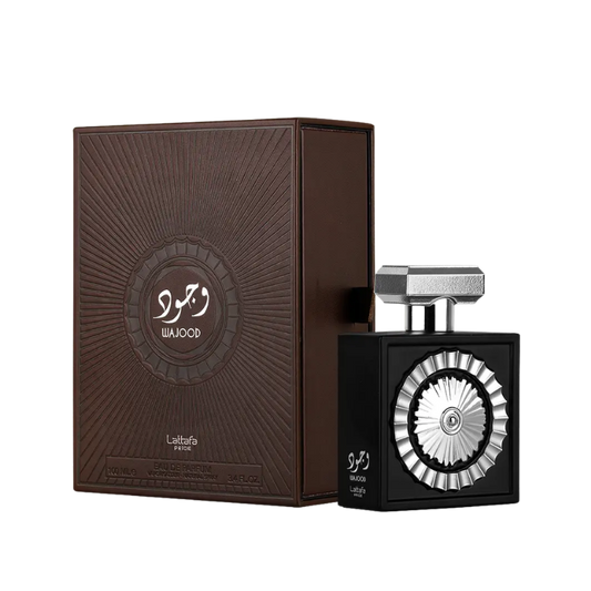 Lattafa Wajood Eau de Parfum 100ml bottle available at The Perfume Savor