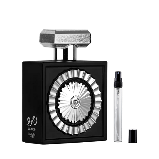 Lattafa Wajood Eau de Parfum decants available at The Perfume Savor