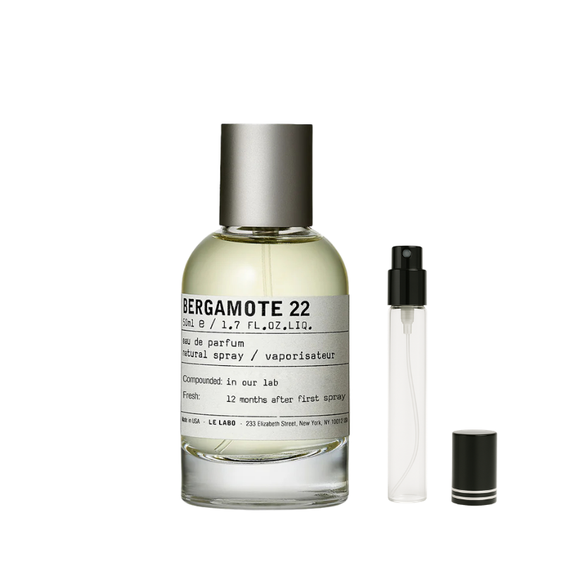 Le Labo Bergamote 22 EDP decant sample bottle available at The Perfume Savor