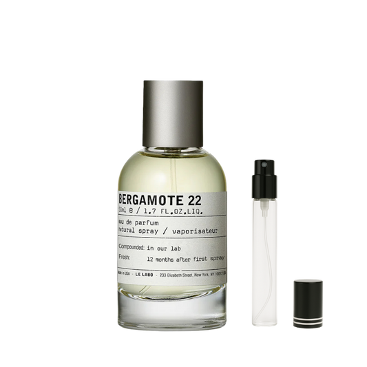 Le Labo Bergamote 22 EDP decant sample bottle available at The Perfume Savor