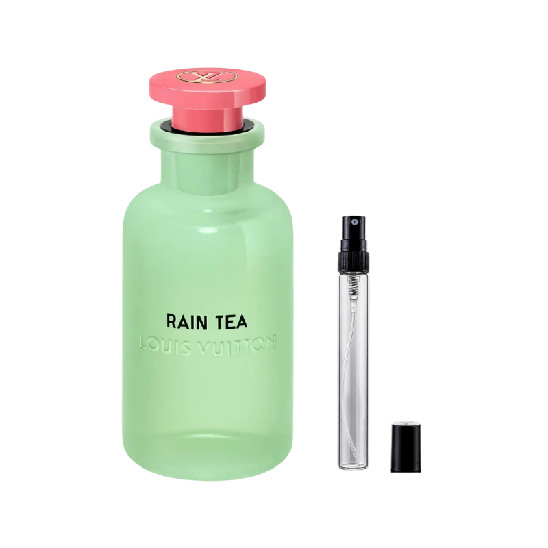Louis Vuitton Rain Tea Eau de Parfum decant bottles available at The Perfume Savor