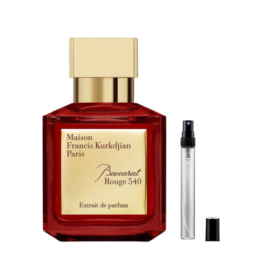 Maison Francis Kurkdjian Baccarat Rouge 540 Extrait de Parfum decant bottles available at The Perfume Savor