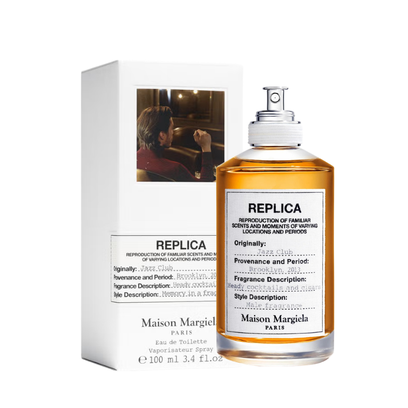Maison Margiela Replica Jazz Club Eau de Toilette 100ml full bottle available at The Perfume Savor