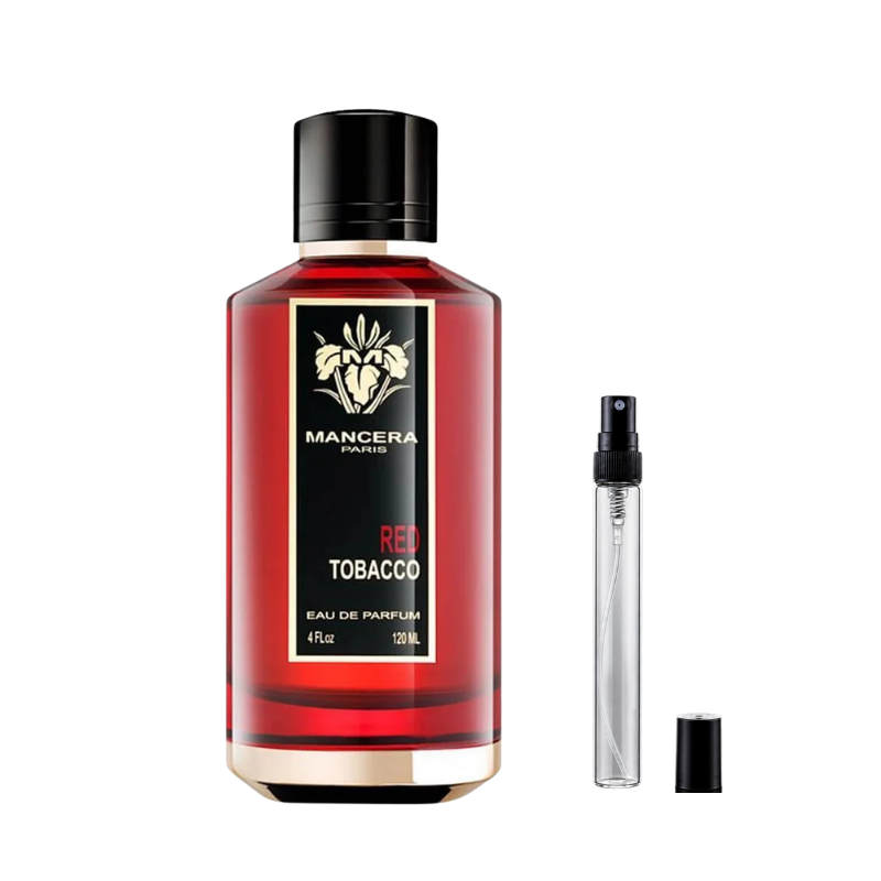 Mancera Red Tobacco Eau de Parfum decants available at The Perfume Savor
