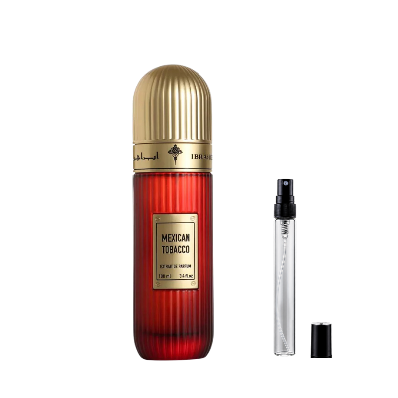 Mexican Tobacco By Ibraheem AlQurashi Extrait de Parfum sample decants available at The Perfume Savor