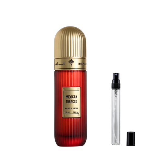 Mexican Tobacco By Ibraheem AlQurashi Extrait de Parfum sample decants available at The Perfume Savor