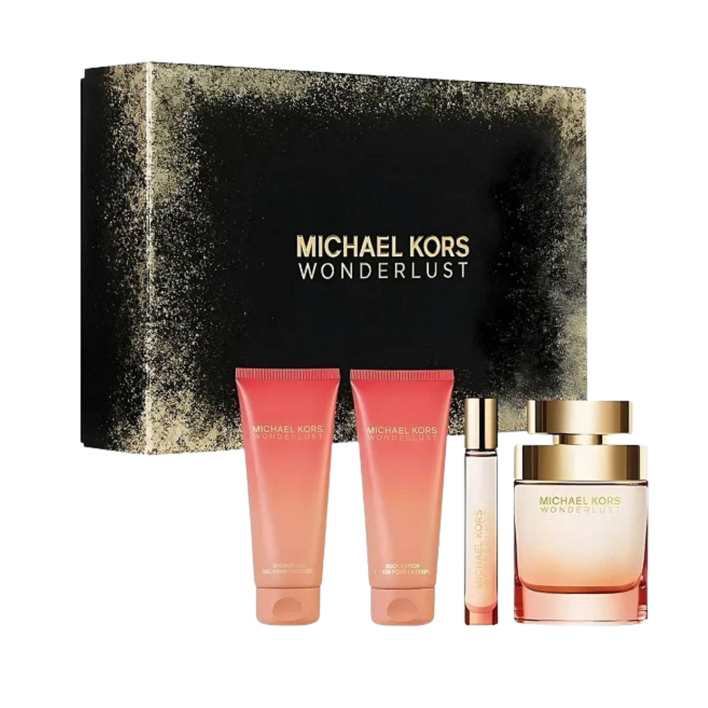 Michael Kors Wonderlust Women EDP 100ml Travel Spray 10ml Shower Gel 100ml Body Lotion 100ml Gift Set available at The Perfume Savor