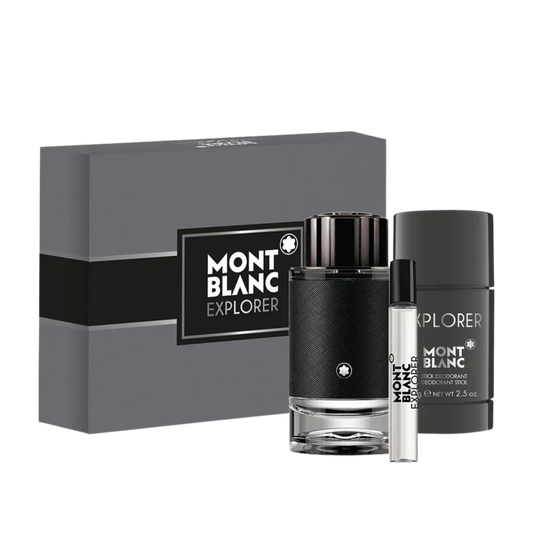 Montblanc Explorer EDP For Men 3 Pcs Gift Set available at The Perfume Savor