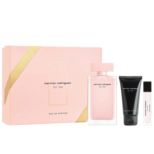 Narciso Rodriguez for Her EDP 3 Pcs Gift Set available at The Perfume Savor