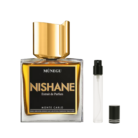 Nishane Munegu Extrait de Parfum Decants available at The Perfume Savor