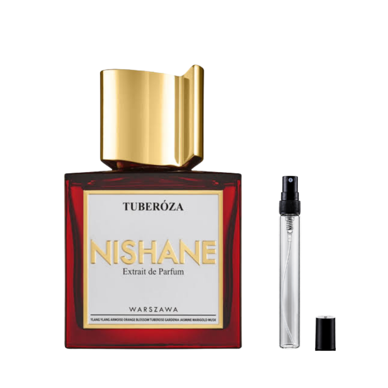 Nishane Tuberoza Extrait de Parfum sample decants available at The Perfume Savor