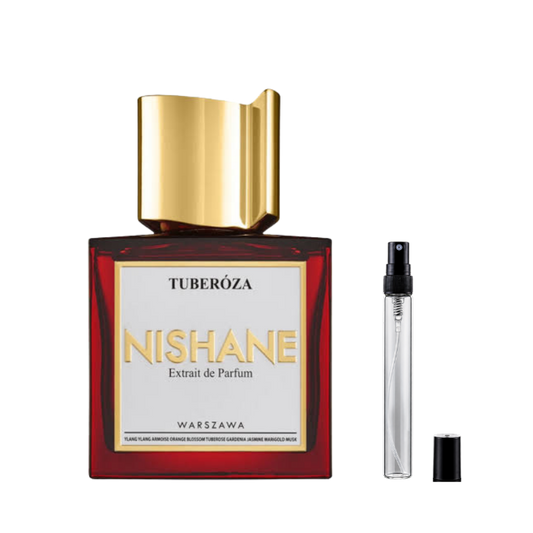 Nishane Tuberoza Extrait de Parfum sample decants available at The Perfume Savor