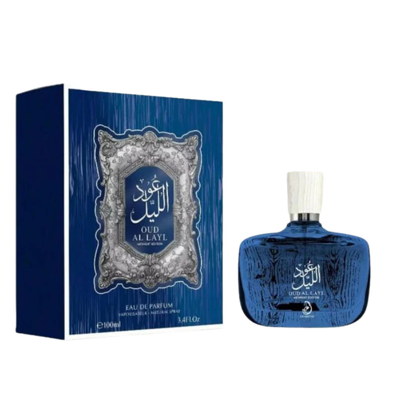 Oud al Layal Midnight By Arabiyat Prestige Eau de Parfum 100ml full bottle available at The Perfume Savor
