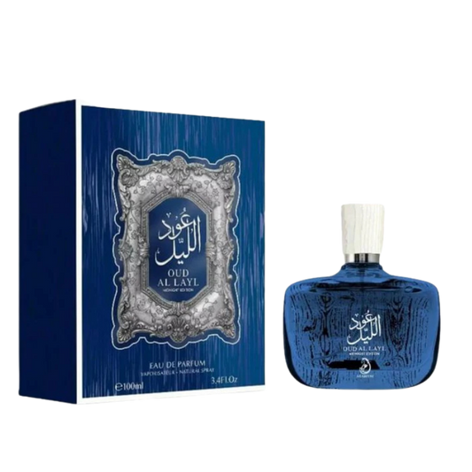 Oud al Layal Midnight By Arabiyat Prestige Eau de Parfum 100ml full bottle available at The Perfume Savor