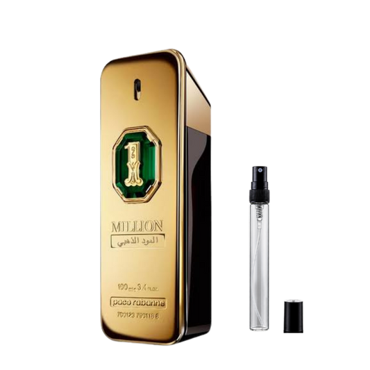 Paco Rabanne 1 Million Golden Oud Parfum Intense Decants available at The Perfume Savor