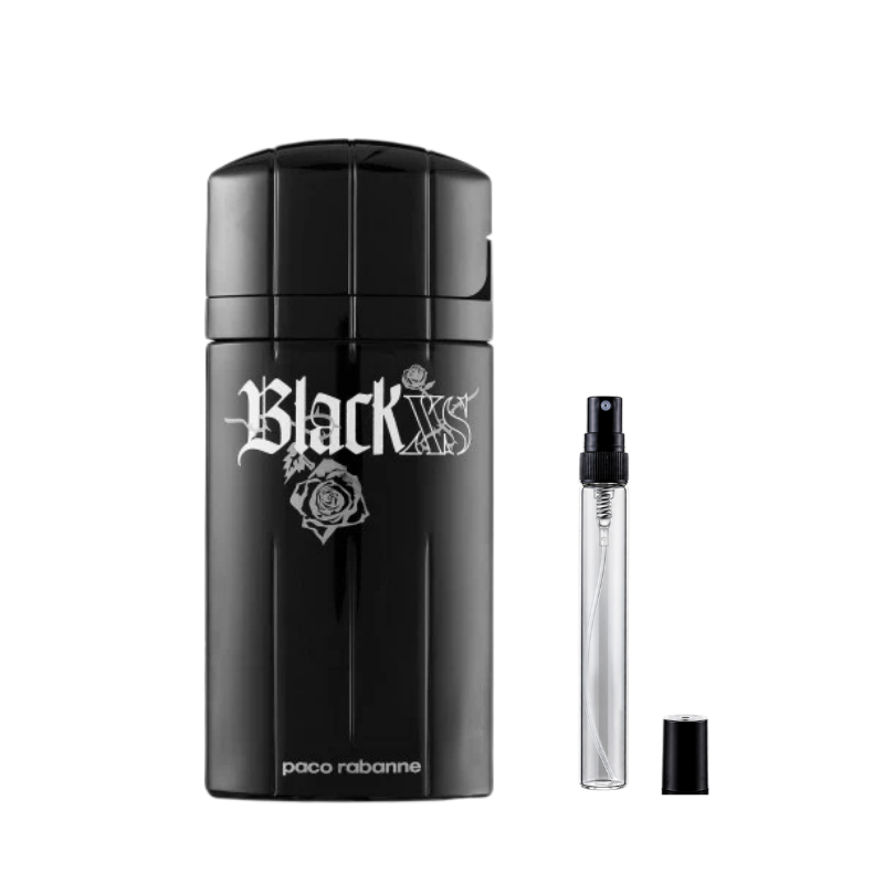Paco Rabanne Black XS Eau de Toilette decant bottles available at The Perfume Savor